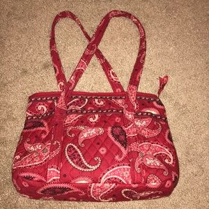 Vera Bradley Medium sized Tote in Red Paisley